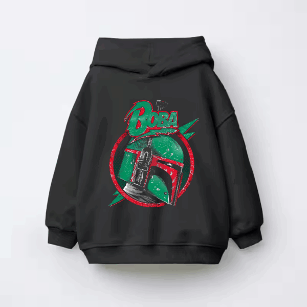 Fearless Fighter Boba Fett Mandalorian Kids Hoodie