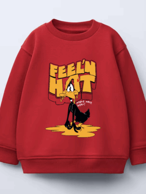 Feelin The Heat Daffy Duck Crewneck Sweatshirt