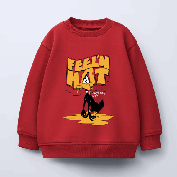 Feelin The Heat Daffy Duck Crewneck Sweatshirt