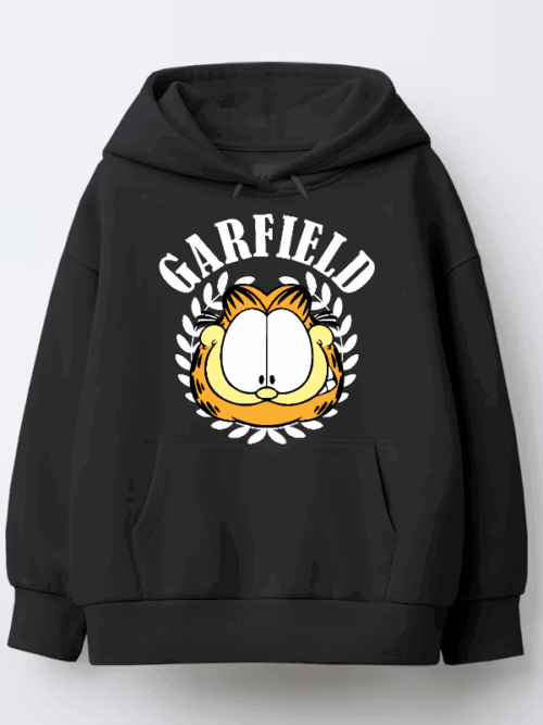 Floral Garfield Hoodie