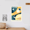 Flying Eve Vintage Robotics Dreamscape Poster