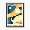 Flying Eve Vintage Robotics Dreamscape Poster