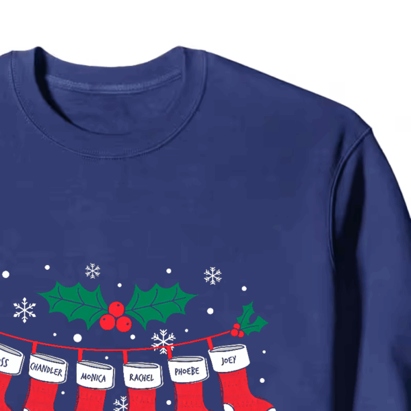Friends Christmas Socks – Festive Holiday Vibes with a Classic Twist Crewneck Sweatshirt
