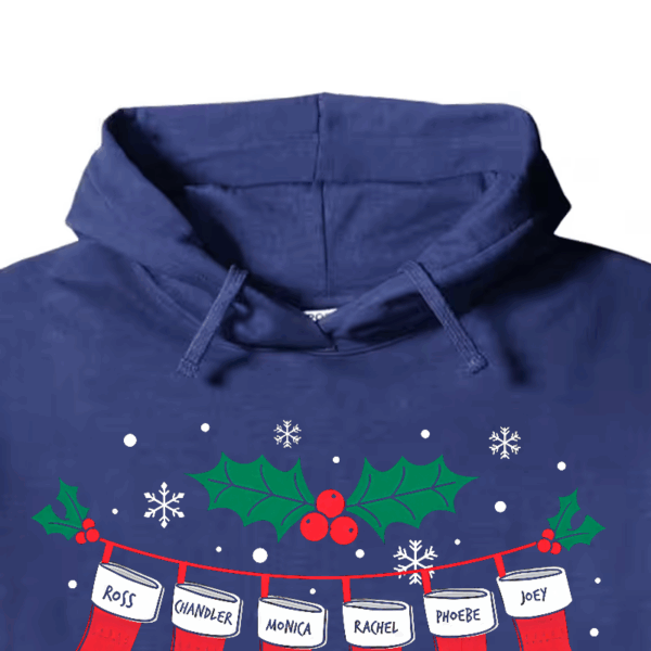 Friends Christmas Socks – Festive Holiday Vibes with a Classic Twist Hoodie