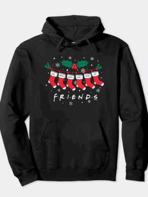 Friends Christmas Socks – Festive Holiday Vibes with a Classic Twist Hoodie