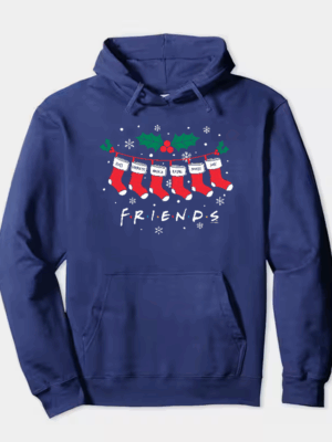 Friends Christmas Socks – Festive Holiday Vibes with a Classic Twist Hoodie