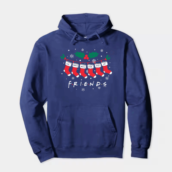Friends Christmas Socks – Festive Holiday Vibes with a Classic Twist Hoodie