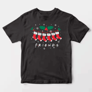 Men’s Friends Christmas Socks – Festive Holiday Vibes with a Classic Twist Unisex T-Shirt