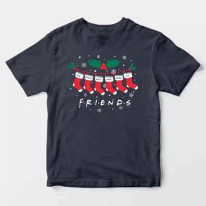 Men’s Friends Christmas Socks – Festive Holiday Vibes with a Classic Twist Unisex T-Shirt