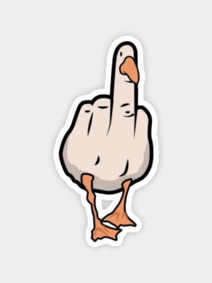 Fucktose Duck Neck Flip Sticker