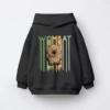 Funky Retro Style Cute Cartoon Wombat Kids Hoodie