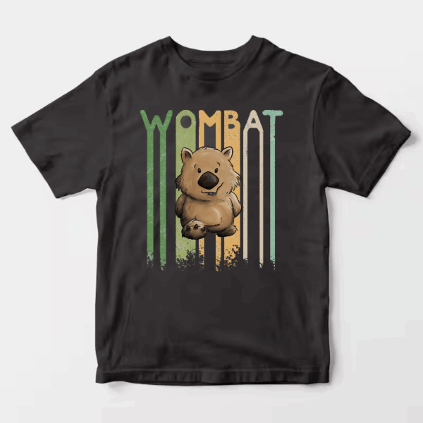Funky Retro Style Cute Cartoon Wombat Unisex T-Shirt
