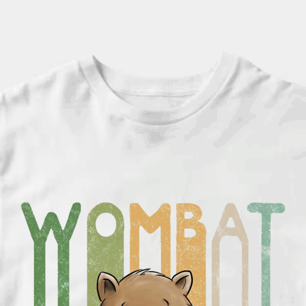 Funky Retro Style Cute Cartoon Wombat Unisex T-Shirt