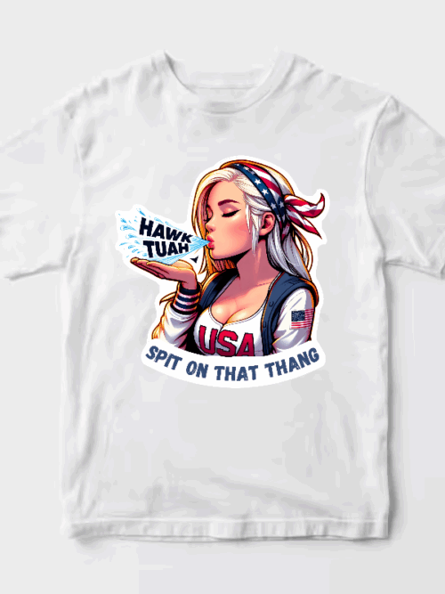 Funny Hawk Tuah Spit Unisex T-Shirt