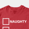 Men’s Funny Santa List Tried My Best – Naughty or Nice Christmas Humor Unisex T-Shirt