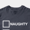 Men’s Funny Santa List Tried My Best – Naughty or Nice Christmas Humor Unisex T-Shirt