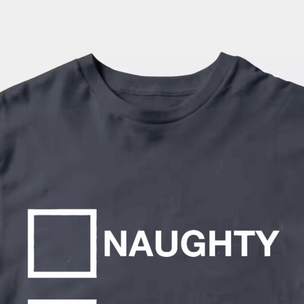 Men’s Funny Santa List Tried My Best – Naughty or Nice Christmas Humor Unisex T-Shirt