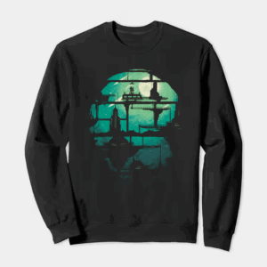 Future Shock Neon City of Tomorrow Sci Fi Crewneck Sweatshirt