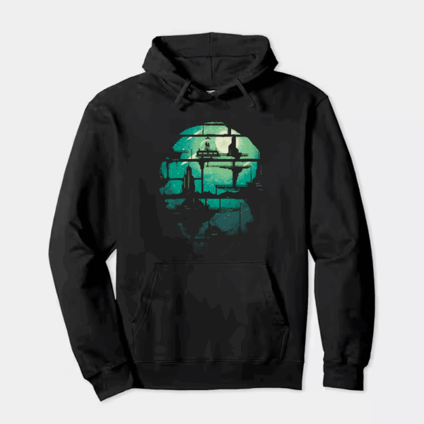 Future Shock Neon City of Tomorrow Sci Fi Hoodie