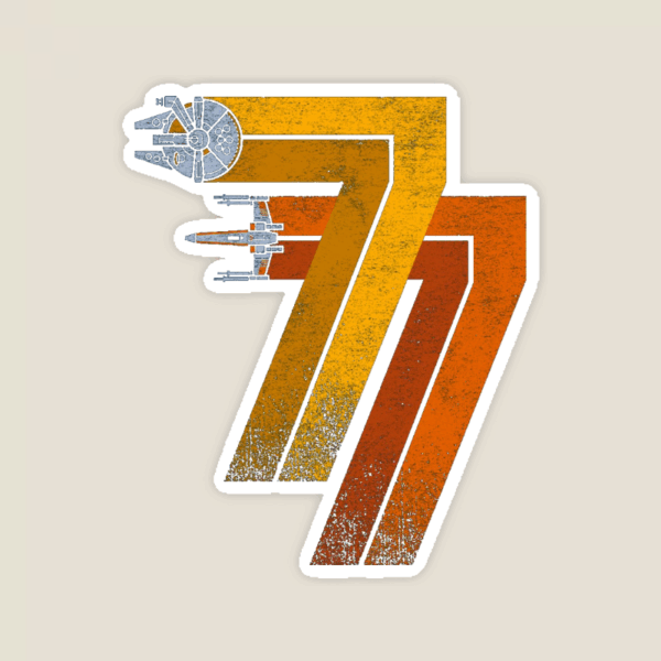 Galactic 777 Star Cruiser Star Wars Sticker Galactic 777 Star Cruiser Star Wars Sticker