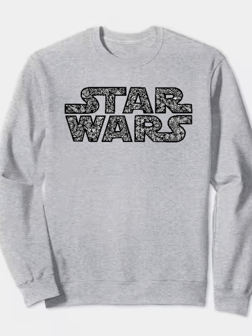 Galactic Harmony Star Wars Mandala Emblem Crewneck Sweatshirt