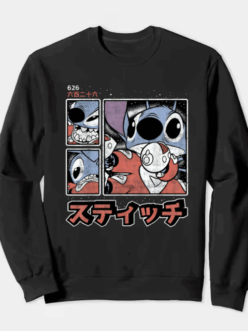 Galactic Showdown Stitch Locked and Loaded Crewneck Sweatshirt