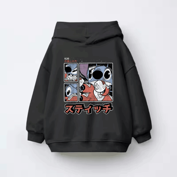 Galactic Showdown Stitch Locked and Loaded Kids Hoodie