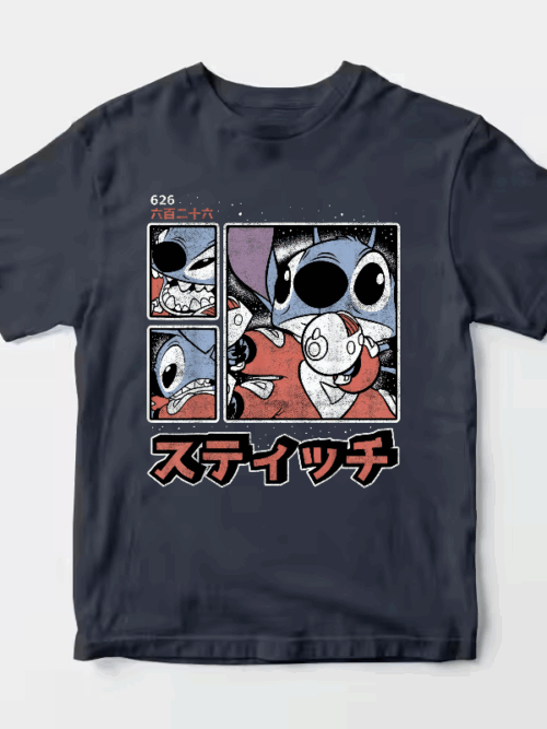 Galactic Showdown Stitch Locked and Loaded Unisex T-Shirt