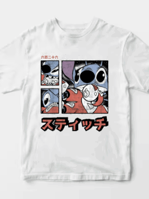 Galactic Showdown Stitch Locked and Loaded Unisex T-Shirt