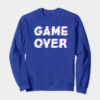 Game Over Retro Pixel Art Classic Gaming Crewneck Sweatshirt