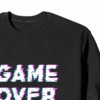 Game Over Retro Pixel Art Classic Gaming Crewneck Sweatshirt