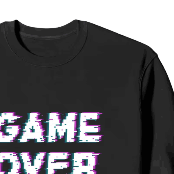 Game Over Retro Pixel Art Classic Gaming Crewneck Sweatshirt