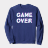 Game Over Retro Pixel Art Classic Gaming Crewneck Sweatshirt