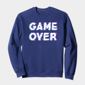 Game Over Retro Pixel Art Classic Gaming Crewneck Sweatshirt