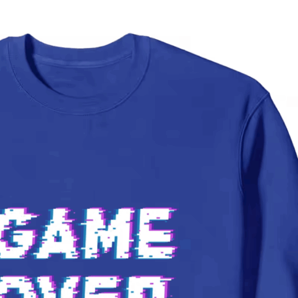 Game Over Retro Pixel Art Classic Gaming Crewneck Sweatshirt