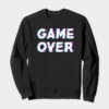 Game Over Retro Pixel Art Classic Gaming Crewneck Sweatshirt