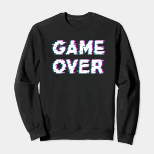 Game Over Retro Pixel Art Classic Gaming Crewneck Sweatshirt