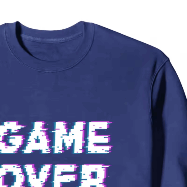 Game Over Retro Pixel Art Classic Gaming Crewneck Sweatshirt