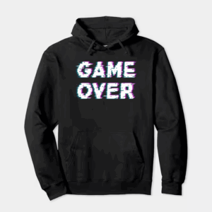 Game Over Retro Pixel Art Classic Gaming Hoodie