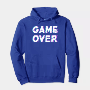 Game Over Retro Pixel Art Classic Gaming Hoodie