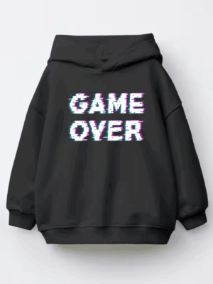 Game Over Retro Pixel Art Classic Gaming Kids Hoodie