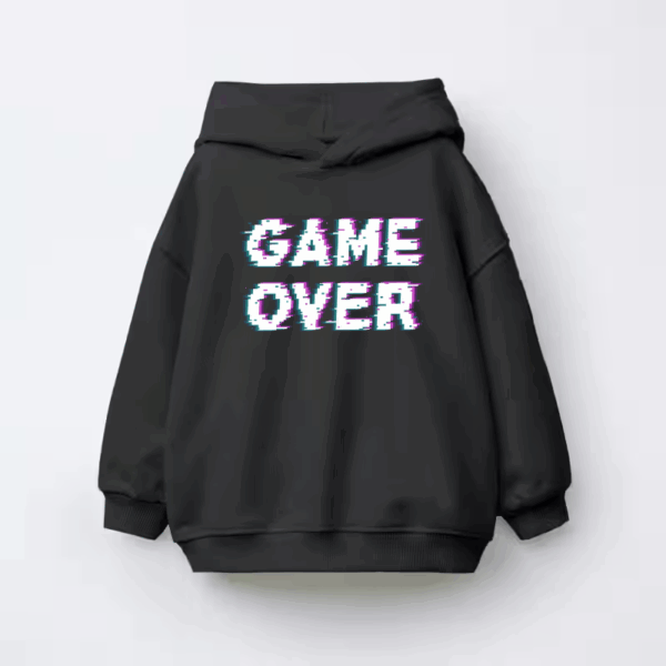 Game Over Retro Pixel Art Classic Gaming Kids Hoodie