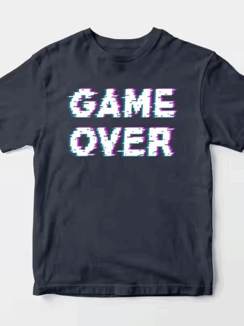 Game Over Retro Pixel Art Classic Gaming Unisex T-Shirt