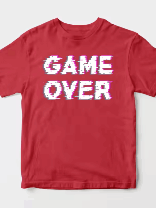 Game Over Retro Pixel Art Classic Gaming Unisex T-Shirt
