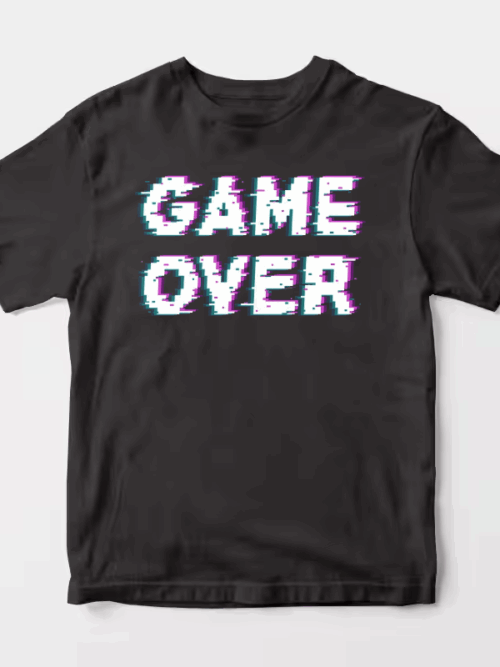 Game Over Retro Pixel Art Classic Gaming Unisex T-Shirt