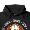 Garfield Breakfast Lunch Dinner Sleep Repeat Life Hoodie