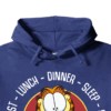 Garfield Breakfast Lunch Dinner Sleep Repeat Life Hoodie
