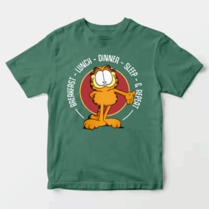 Garfield Breakfast Lunch Dinner Sleep Repeat Life Unisex T-Shirt