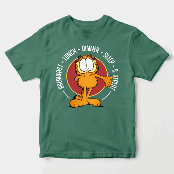 Garfield Breakfast Lunch Dinner Sleep Repeat Life Unisex T-Shirt Garfield Breakfast Lunch Dinner Sleep Repeat Life Unisex T-Shirt