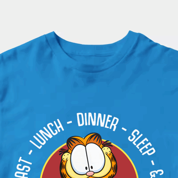 Garfield Breakfast Lunch Dinner Sleep Repeat Life Unisex T-Shirt